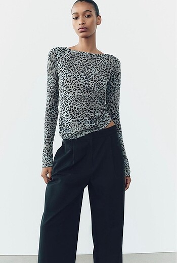 Zara Zara leopar triko bluz