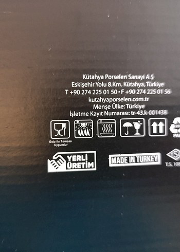 Kütahya Porselen Gri Çizgili İkili Kupa Seti - Görsel 6