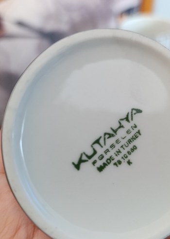 Kütahya Porselen Gri Çizgili 2'li Kupa - Görsel 5