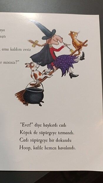  Beden Renk Julia donaldson - Uçan süpürge İyi Yürekli Cadı ve 4 Kafadar