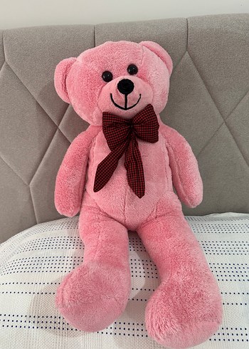 Pembe Peluş Oyuncak Ayı 80cm