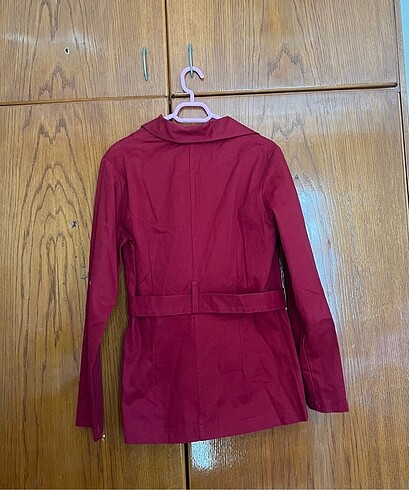 m Beden bordo Renk Trenchcoat