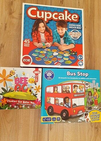 Bus stop - Bee go - Cupcake 4+ 3 oyun birarada