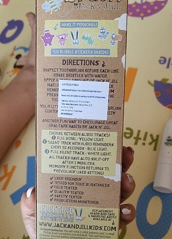 Jack N'Jill / Buzzy Brush Pilli Diş Fırçası 3+ - Görsel 4