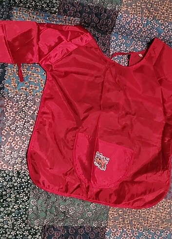 Südor Anaokulu Boyama ve Çalışma Önlüğü 3 Beden Kırmızı - Görsel 5