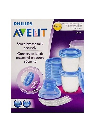 avent anne sutu saklama kabi 10 adet