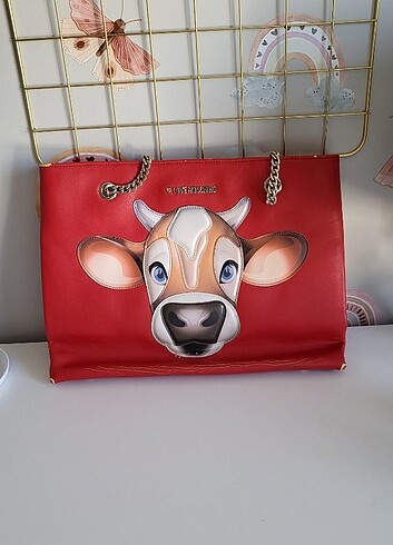 vegan deri love moschino inek çanta