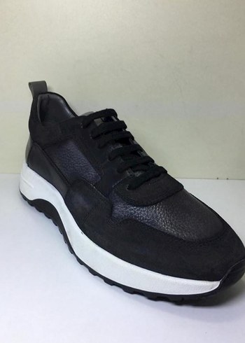 Erkek Hakiki Deri Casual Ayakkabı siyah - Görsel 3