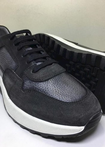 Erkek Hakiki Deri Casual Ayakkabı siyah - Görsel 2