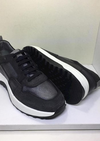 Erkek Hakiki Deri Casual Ayakkabı siyah - Görsel 6