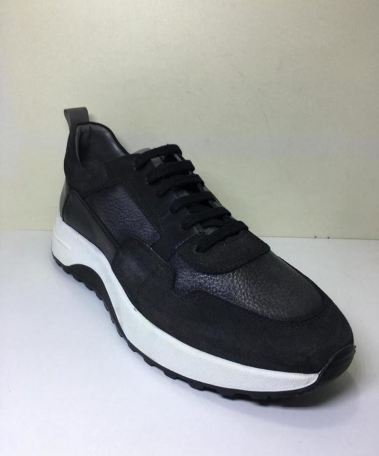 Erkek Hakiki Deri Casual Ayakkabı siyah - Görsel 3