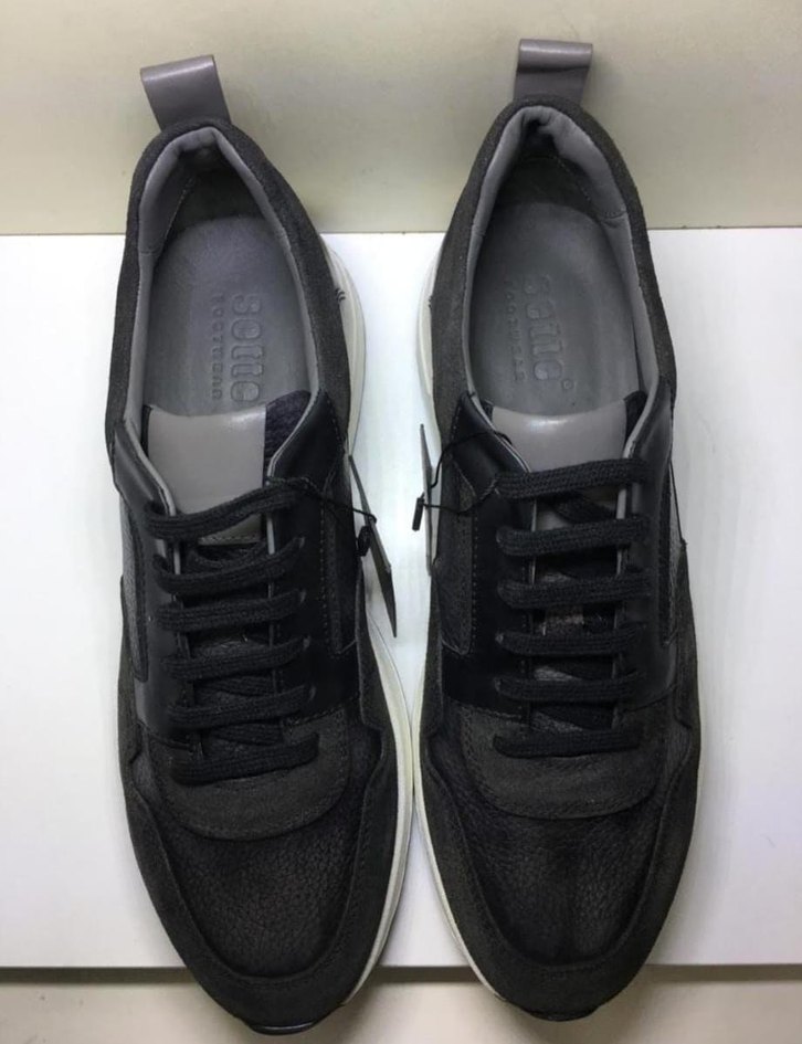 Erkek Hakiki Deri Casual Ayakkabı siyah - Görsel 5