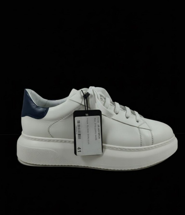 TANCA Erkek Hakiki Deri Casual Ayakkabı Beyaz - Görsel 4