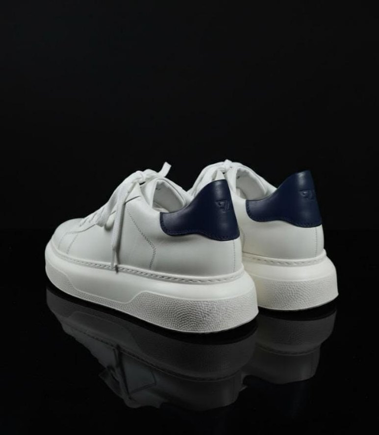 TANCA Erkek Hakiki Deri Casual Ayakkabı Beyaz - Görsel 5