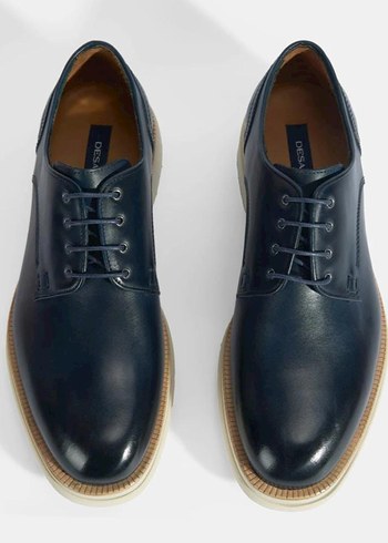 DESA Erkek Hakiki Deri Klasik Ayakkabı Lacivert - Görsel 6