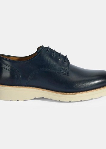 DESA Erkek Hakiki Deri Klasik Ayakkabı Lacivert - Görsel 5