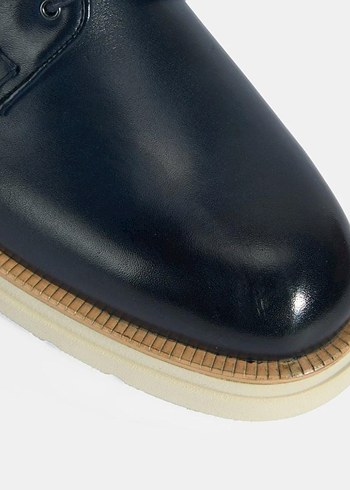 DESA Erkek Hakiki Deri Klasik Ayakkabı Lacivert - Görsel 8