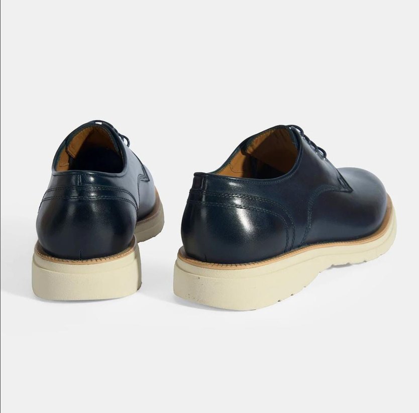 DESA Erkek Hakiki Deri Klasik Ayakkabı Lacivert - Görsel 4