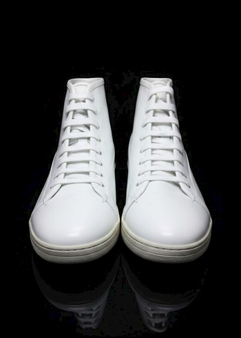 Hakiki Deri Beyaz Erkek Bot - Görsel 2