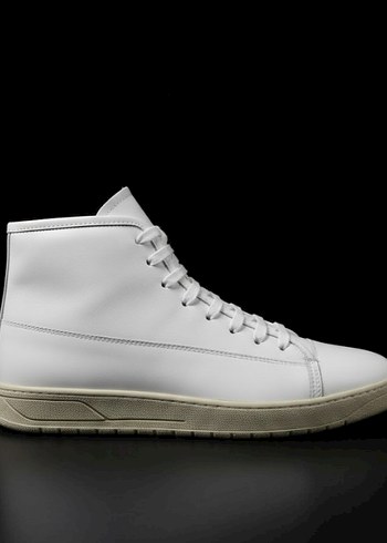 Hakiki Deri Beyaz Erkek Bot - Görsel 3