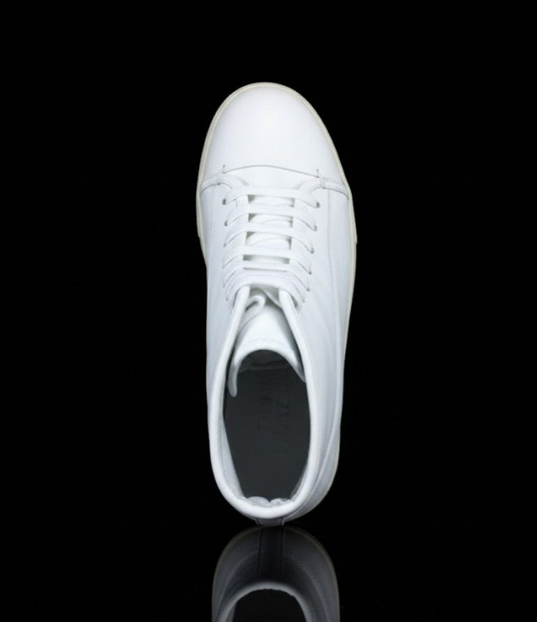 Hakiki Deri Beyaz Erkek Bot - Görsel 5