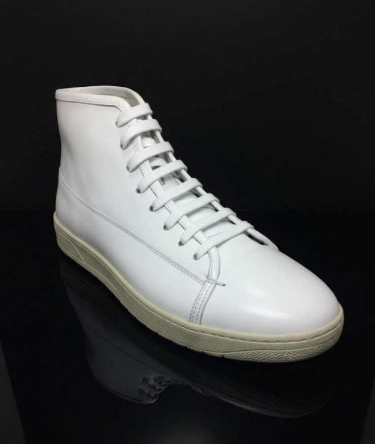 Hakiki Deri Beyaz Erkek Bot - Görsel 4