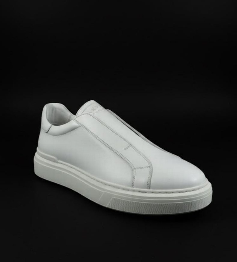BEYMEN Erkek Hakiki Deri Beyaz Casual Ayakkabı - Görsel 2