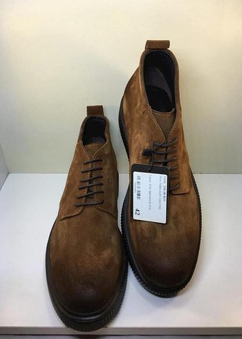 İNCİ Erkek Hakiki Deri Süet Kahverengi Bot - Görsel 4