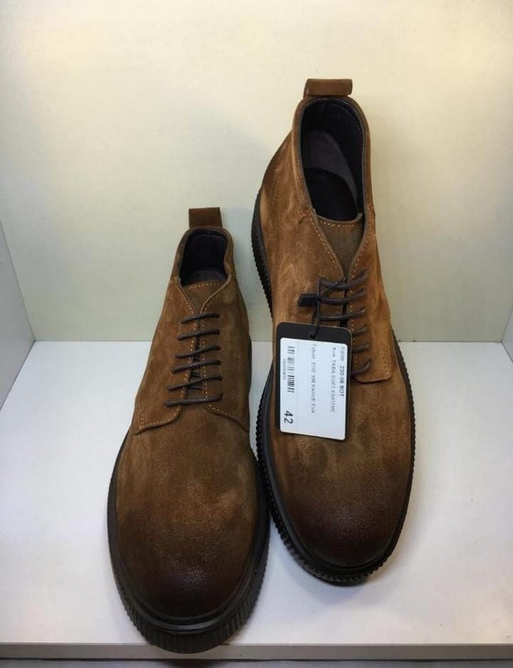 İNCİ Erkek Hakiki Deri Süet Kahverengi Bot - Görsel 4