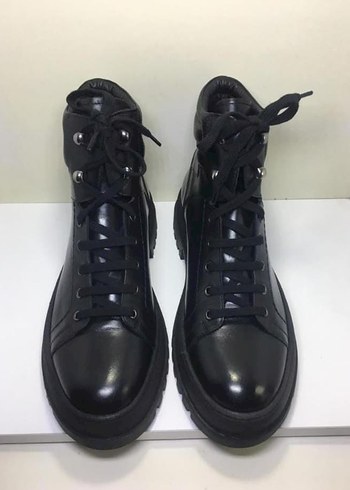 Erkek Hakiki Deri Bot Siyah - Görsel 6