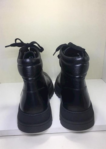 Erkek Hakiki Deri Bot Siyah - Görsel 8