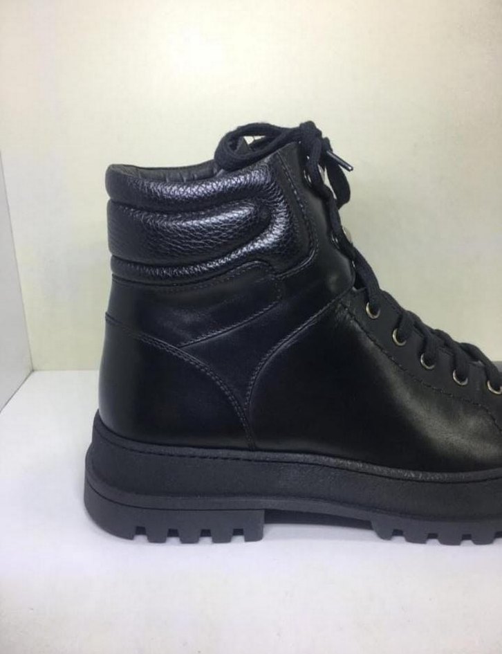 Erkek Hakiki Deri Bot Siyah - Görsel 3