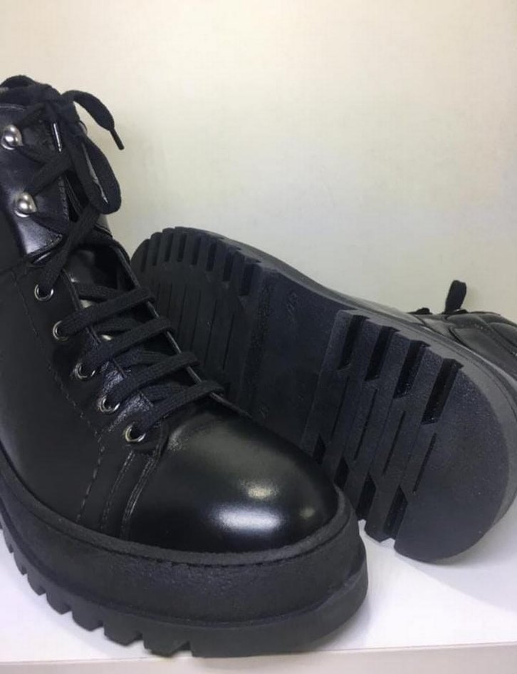 Erkek Hakiki Deri Bot Siyah - Görsel 5