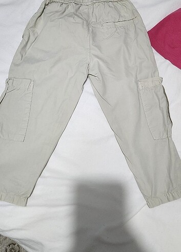 Zara 2 3 yas kargo pantolon bej renk