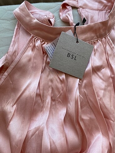 BSL FASHION SATEN BOYUNDAN BAĞLAMALI DAVET NİŞAN ELBİSE