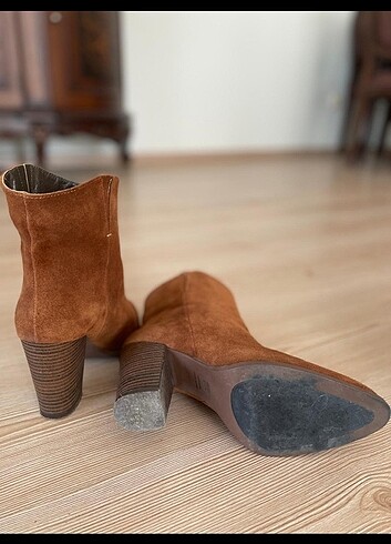 İNCİ Gerçek Süet Deri Bot - Görsel 6