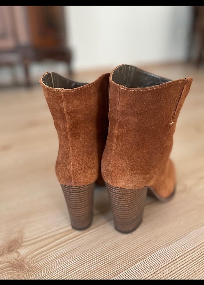 İNCİ Gerçek Süet Deri Bot - Görsel 5