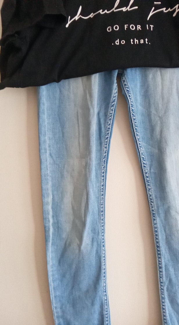 Baskılı Siyah Salaş Tişört - Görsel 4