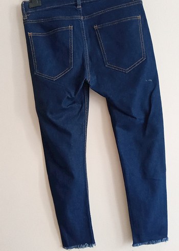 Mavi Batik Desenli Kadın Denim Pantolon - Görsel 11