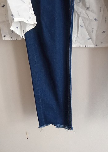 Mavi Batik Desenli Kadın Denim Pantolon - Görsel 5