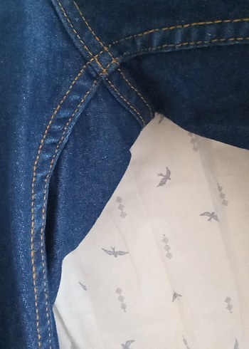 Mavi Batik Desenli Kadın Denim Pantolon - Görsel 6