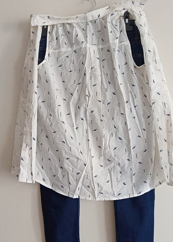 Mavi Batik Desenli Kadın Denim Pantolon - Görsel 9