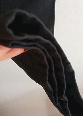 Drapeli Siyah erkek Kumaş Pantolon - Görsel 8