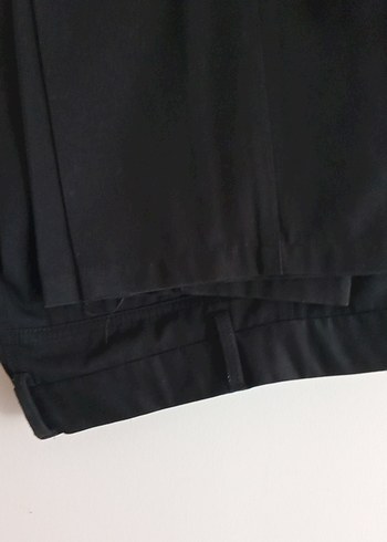 Drapeli Siyah erkek Kumaş Pantolon - Görsel 3