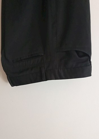 Drapeli Siyah erkek Kumaş Pantolon - Görsel 2