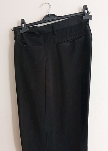 Drapeli Siyah erkek Kumaş Pantolon - Görsel 7