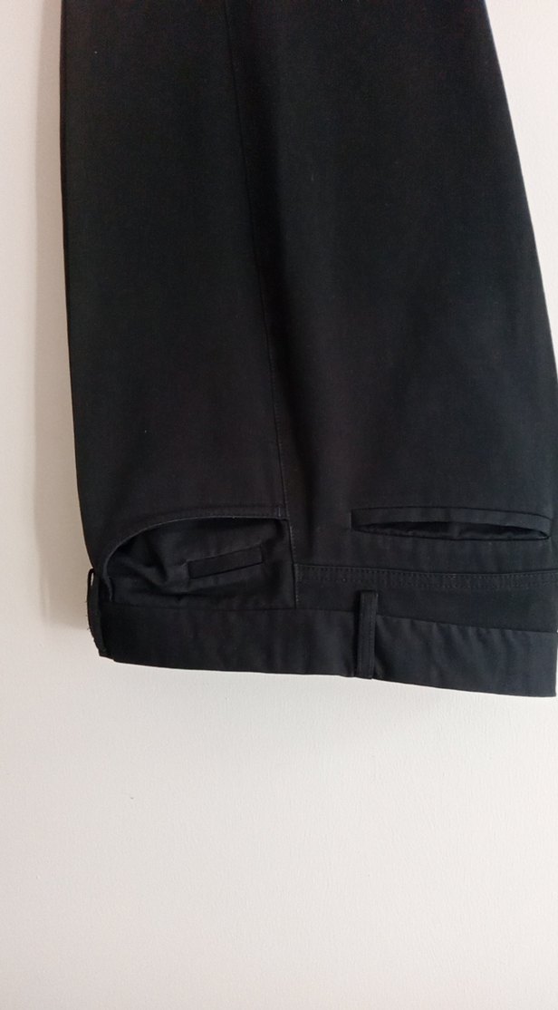 Drapeli Siyah erkek Kumaş Pantolon - Görsel 4