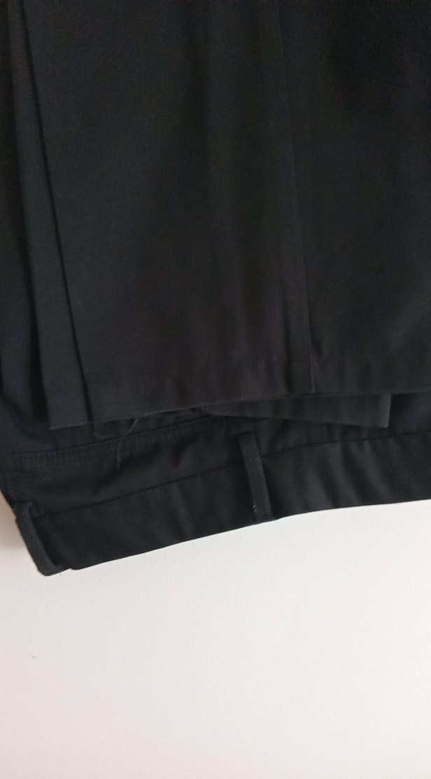 Drapeli Siyah erkek Kumaş Pantolon - Görsel 3