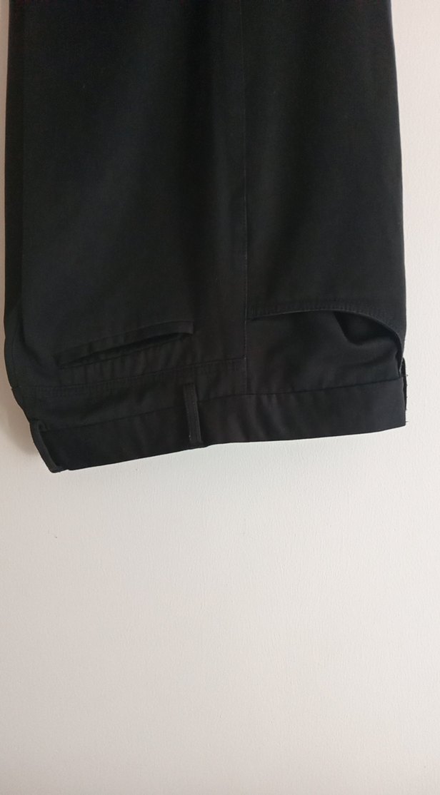 Drapeli Siyah erkek Kumaş Pantolon - Görsel 2