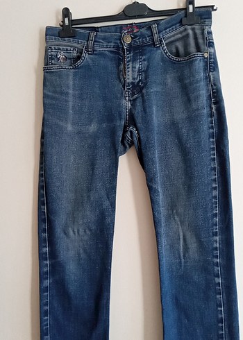 erkek Lacivert Rahat Kesim Denim Pantolon - Görsel 2